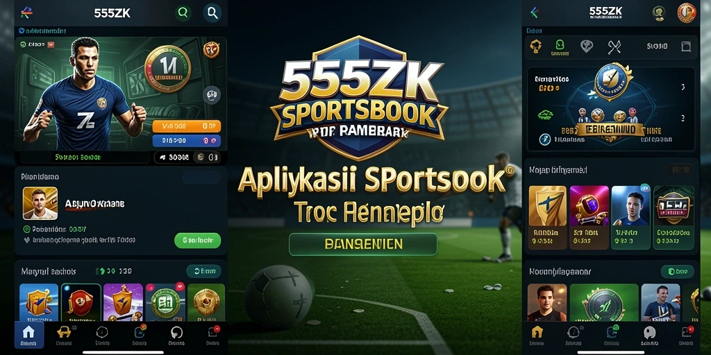 Tampilan gameplay aplikasi Sportsbook 555ZK yang menarik dan interaktif.