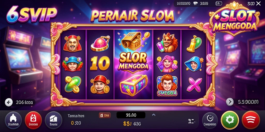 Tampilan menarik gameplay slot di 6SVIP.