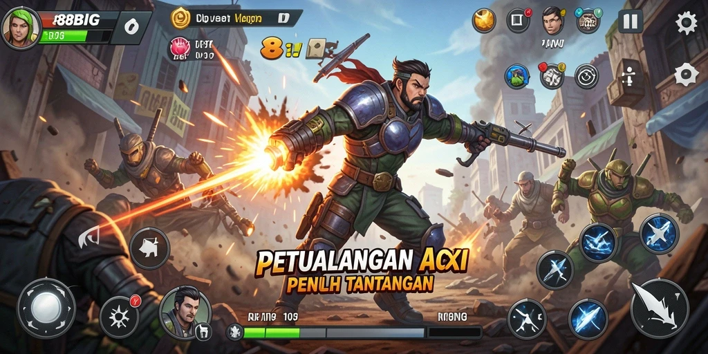 Tampilan gameplay seru dan menegangkan dalam 88BIG.