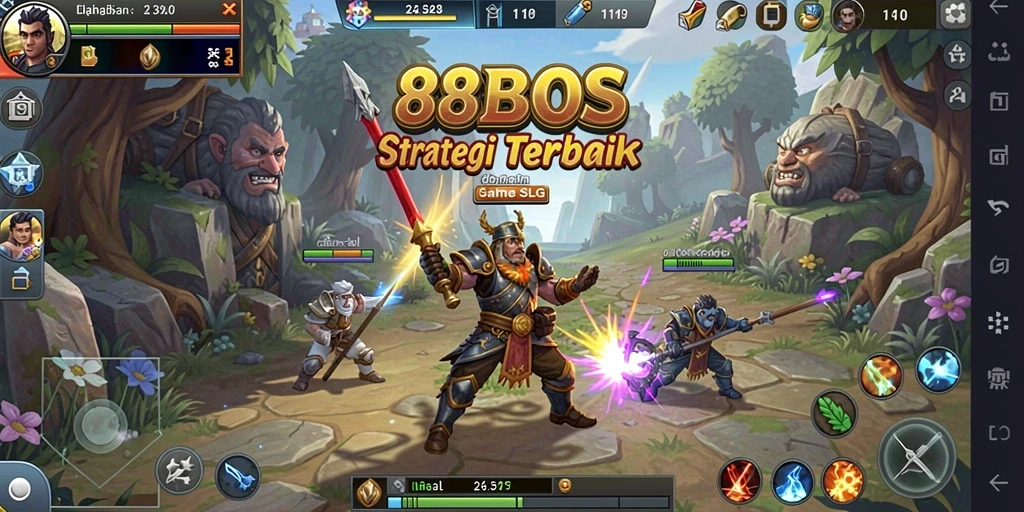Tampilan antarmuka 88BOS dengan gameplay SLG yang seru.