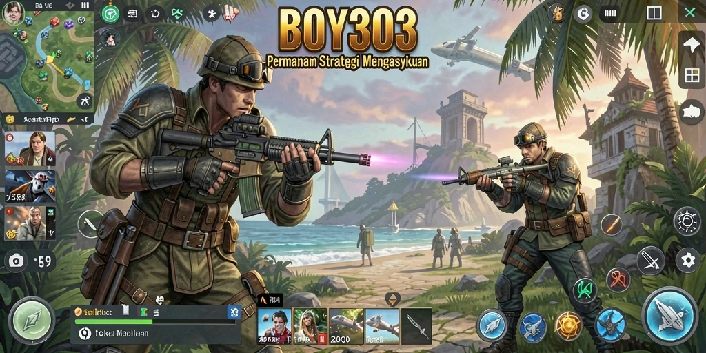 Screenshot BOY303 menunjukkan aksi seru dalam permainan SLG.
