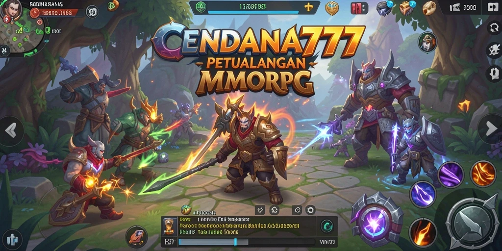 Tampilan gameplay CENDANA777 yang memukau dengan pertarungan epik.