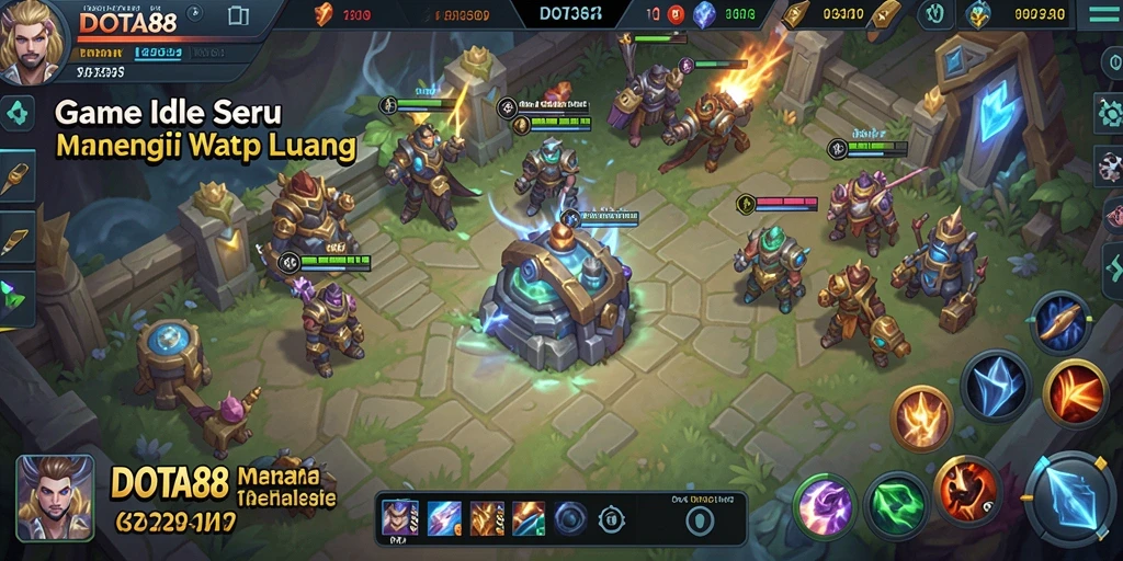 Tampilan gameplay yang menarik dan penuh warna dari DOTA88.
