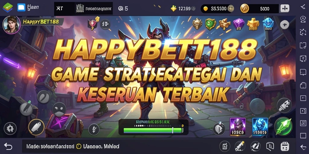 Tampilan gameplay HAPPYBET188 yang seru dan strategis.