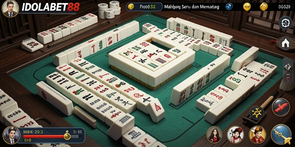 Tampilan gameplay seru dari IDOLABET88 yang menampilkan Mahjong.