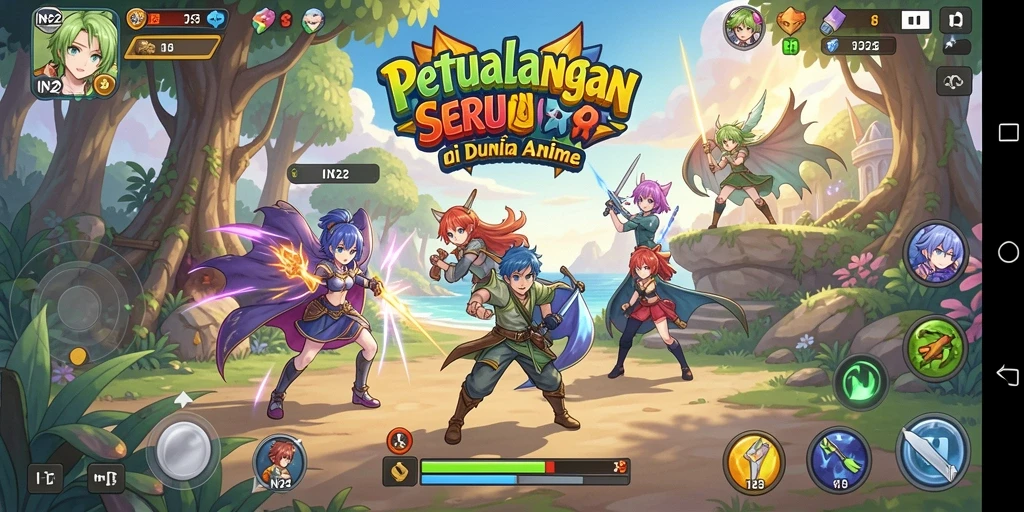 Tampilan gameplay seru dan interaktif di IN22.
