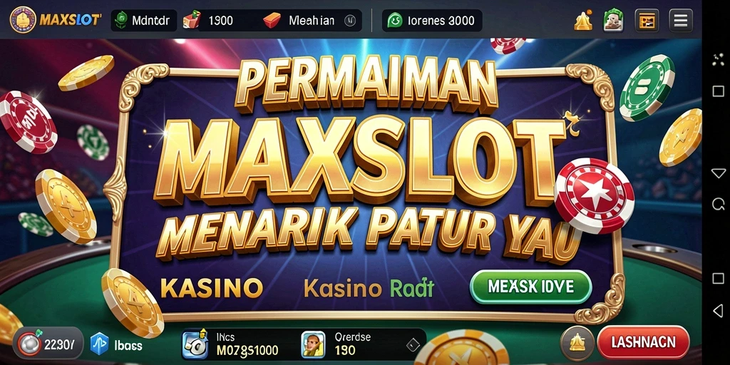 Screenshot gameplay MAXSLOT menampilkan pengalaman kasino yang luar biasa.