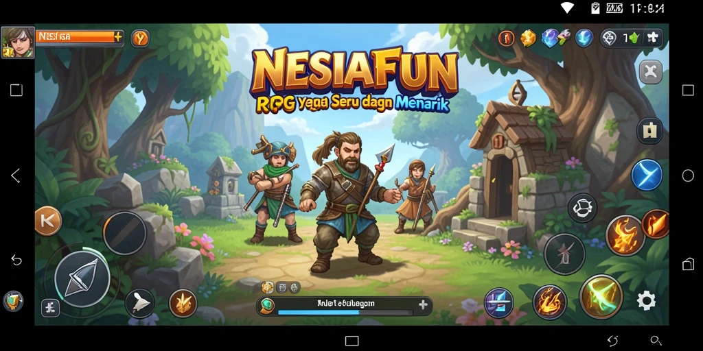 Tampilan gameplay <strong>NESIAFUN</strong> yang memukau dan penuh aksi dalam dunia RPG.