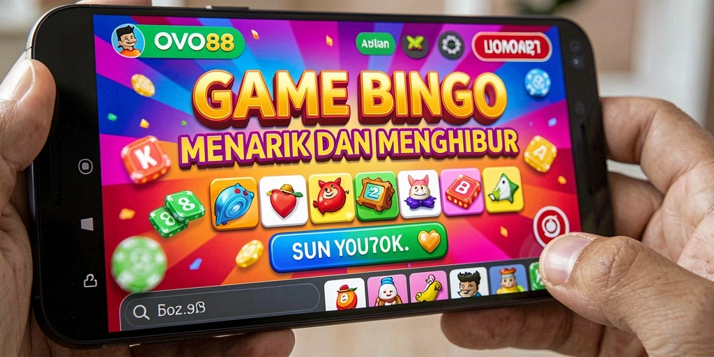 Screenshot gameplay seru OVO88, nikmati keseruan Bingo.