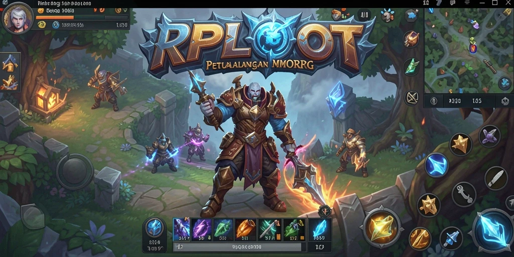 Tampilan gameplay RPLOOT yang menarik dalam dunia MMORPG.