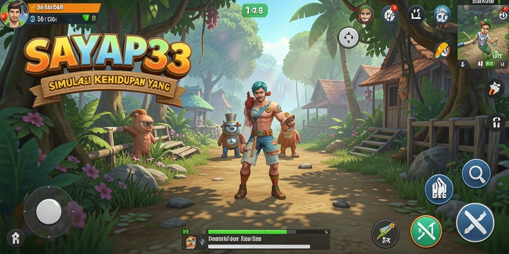 Screenshot gameplay <strong>SAYAP33</strong> menampilkan simulasi kehidupan yang menarik.