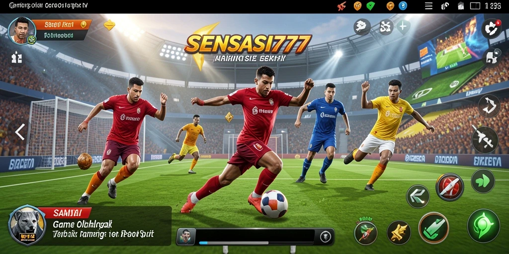 Screenshot dari gameplay SENSASI777 menampilkan aksi seru dalam olahraga.