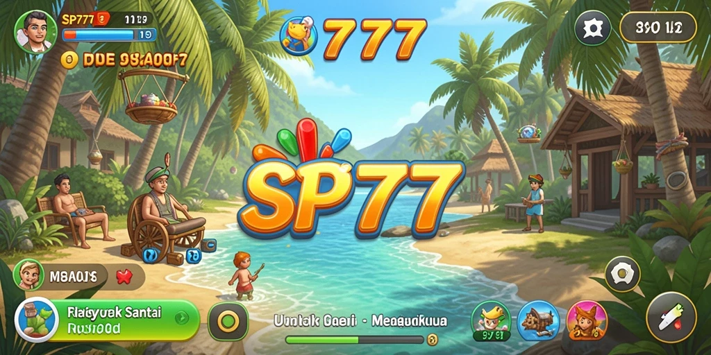 Tampilan gameplay SP777 yang menarik dan penuh warna.