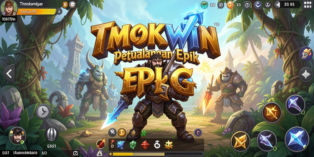 Gameplay seru TMOKWIN yang menampilkan pertarungan epik dan eksplorasi