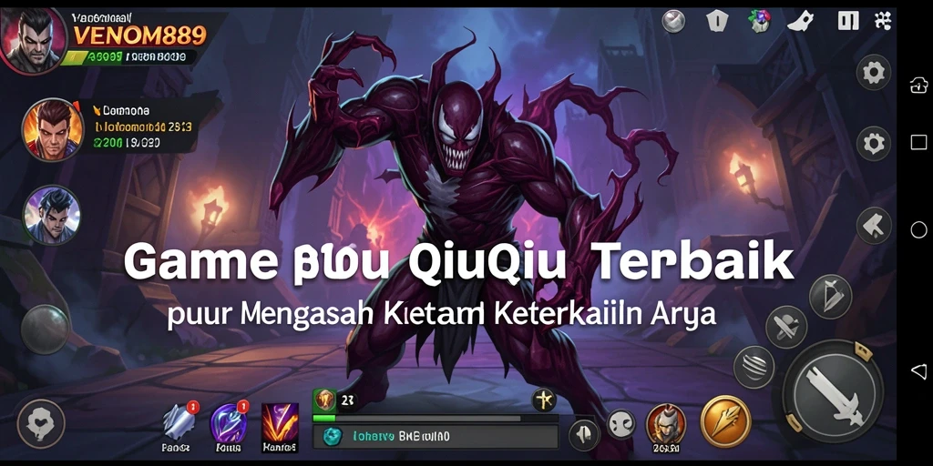 Tampilan menarik dari gameplay QiuQiu di VENOM889.