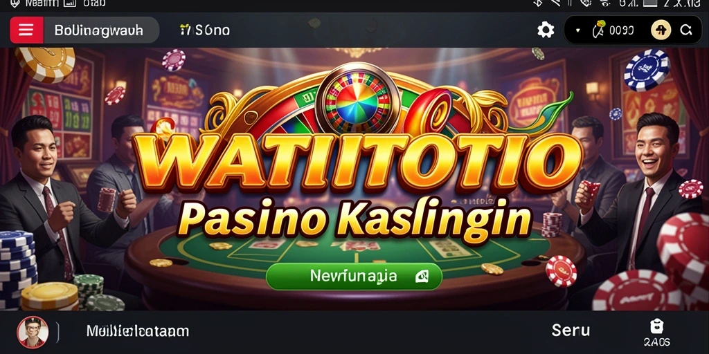 Tampilan gameplay menarik di WATITOTO yang menggambarkan suasana kasino.